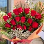 17 Kırmızı Gül Buketi